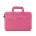 NNEDSZ 15.6 Inch Multi-Compartment Laptop Sleeve With Waterproof Storage - Rose Pink
