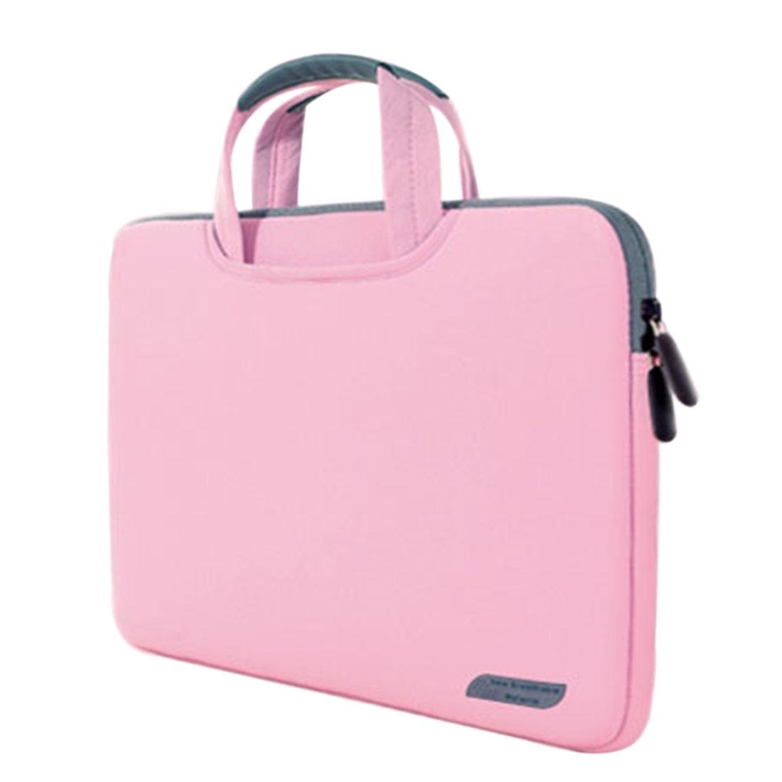 NNEDSZ Portable Air Permeable Handheld Laptop Sleeve - 15.6 Inch - 41.5x30.0x3.5cm - Pink